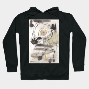 Nesting Crows in winter, birds in their nest Hoodie